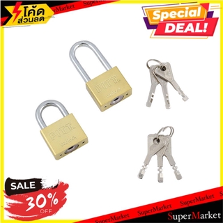 🔥HOT🔥 กุญแจ MK FITT 50 MM 4 ตัว/ชุด สีทอง กุญแจคล้อง PADLOCK FITT MK 50MM 4EA/SET GOLD