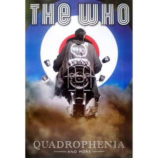 โปสเตอร์ กราฟฟิก คอนเสิร์ต วง ดนตรี ร็อก The Who Concert 2012-13 Quadrophenia and More POSTER 24"x35" Inch European Tour