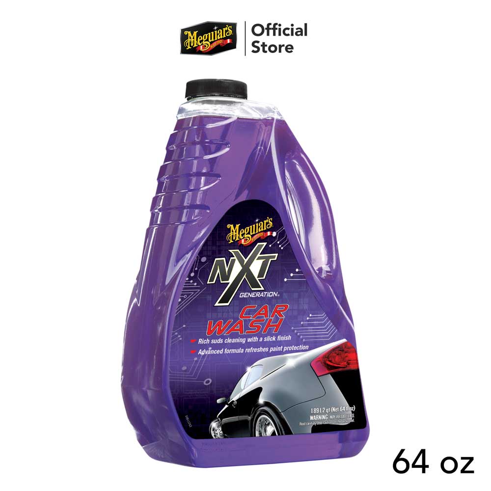 Meguiars G30264 NXT Generation Car Wash แชมพูล้างรถสูตรโพลิเมอร์สังเคราะห์ 1.89 ลิตร ไม่ทำลายฟิล์ม