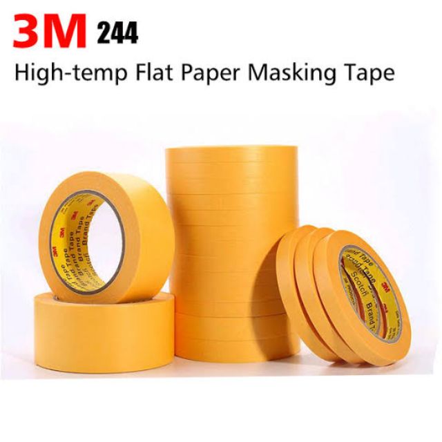 3M 244 Washi Tape กระดาษกาวผิวเรียบ ใช้อบพ่นสี ,งานวาดเขียน ,ลอกตัวเลขเครื่อง