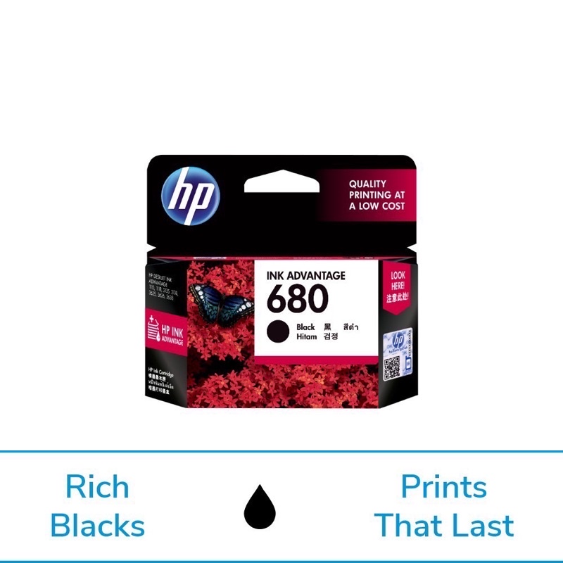ตลับหมึกพิมพ์แท้ HP 680 BK,CO