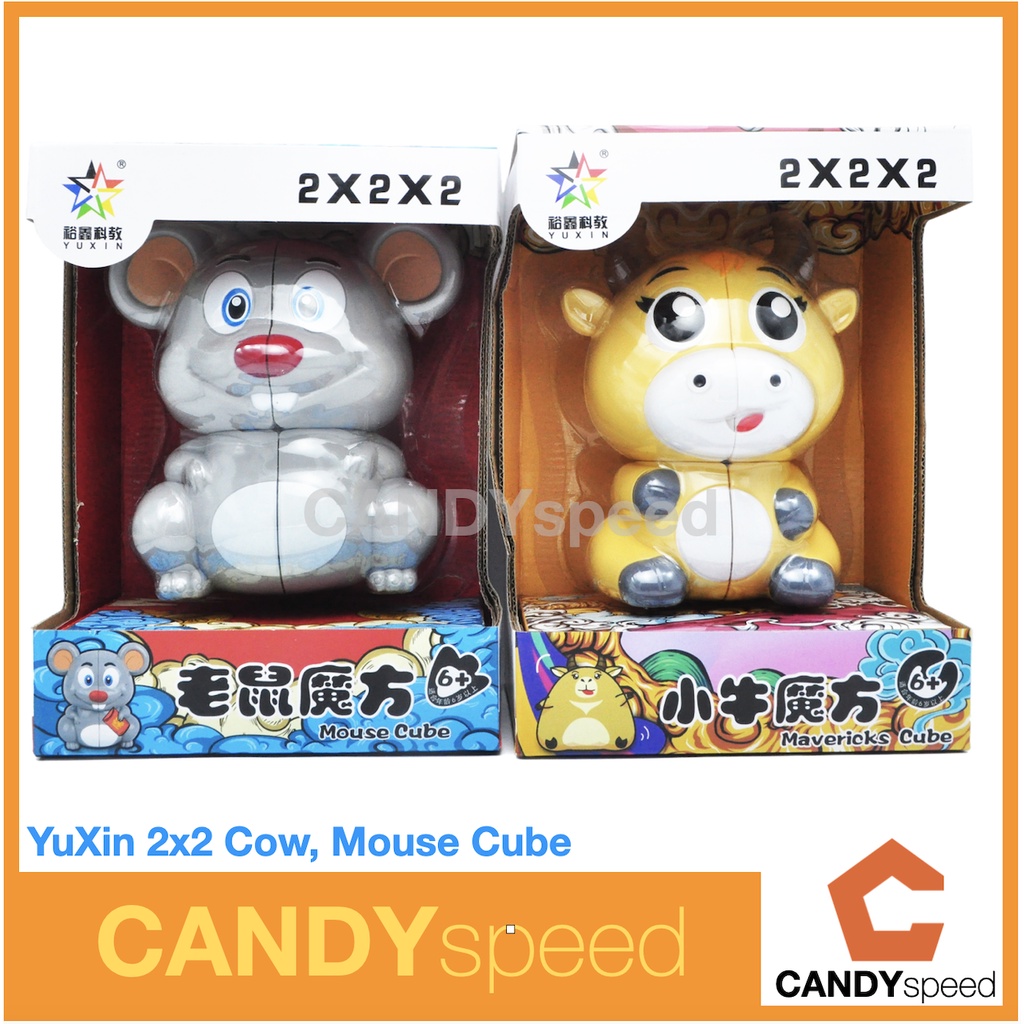 รูบิค Yuxin 2x2 Cow, Mouse Cube | By CANDYspeed