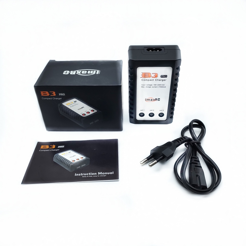 Imax B3 Pro RC แบตเตอรี่รถยนต์ Compact Charger AC 2S 3S Lipo อะแดปเตอร์แบตเตอรี่ 7.4V 11.1V Professional Balance Charger