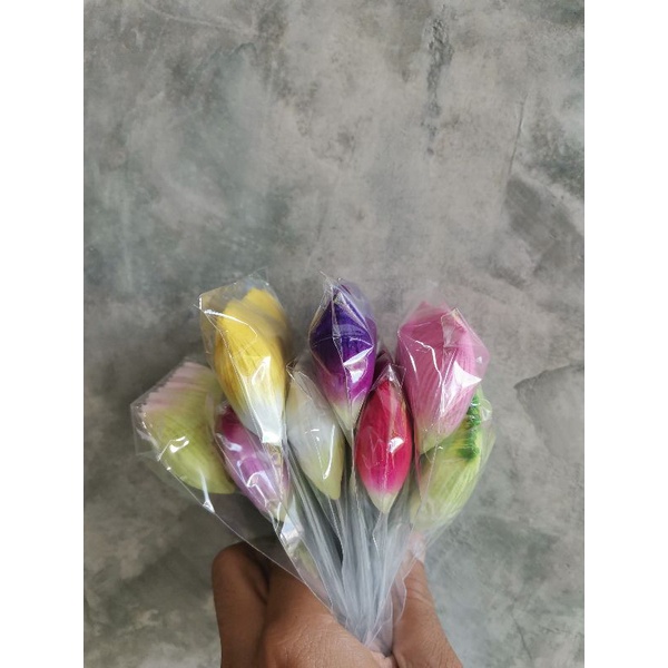 กลีบบัวประดิษฐ์​ขนาดเล็กยาว2นิ้วกว้าว1นิ้ว