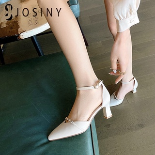 JOSINY🌻Women shoes รองเท้าส้นสูง รองเท้าคัชชูหัวแหลม รองเท้าแฟชั่นผู้หญิงรองเท้าส้นสูง พร้อมส่ง