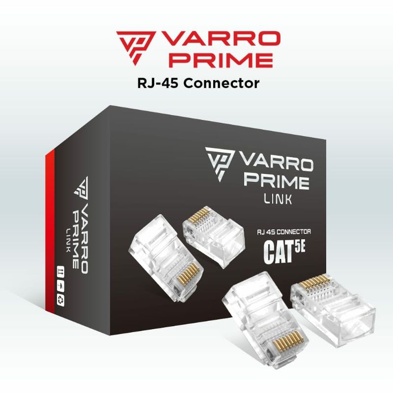 Varro Connector RJ45 UTP Cat5 Cat5e Cat 5 Cat 5e