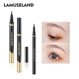 LAMUSELAND อายไลเนอร์ สีดํา กันน้ำ ติดทนนาน L19E03, LA4005