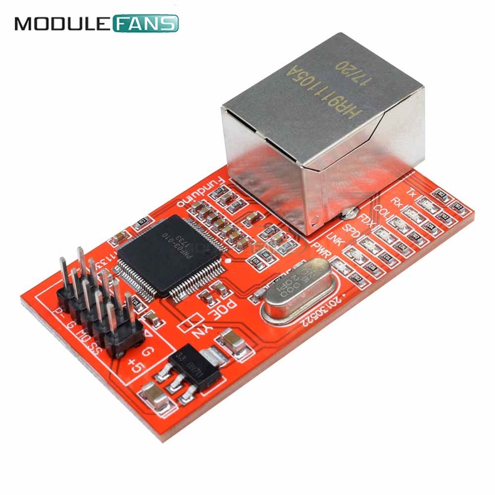 Mini W5100 LAN Ethernet Shield Network Board Module For Arduino R3 W5100 3.3V Compatible For Arduino