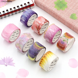 สติ๊กเกอร์เทปกลีบดอกไม้ Washi Diy ตกแต่งที่ทนทาน