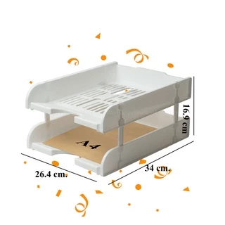 ถาด A4 แบบมีขาต่อ(อยู่ที่ถาด) สีขาว K 616