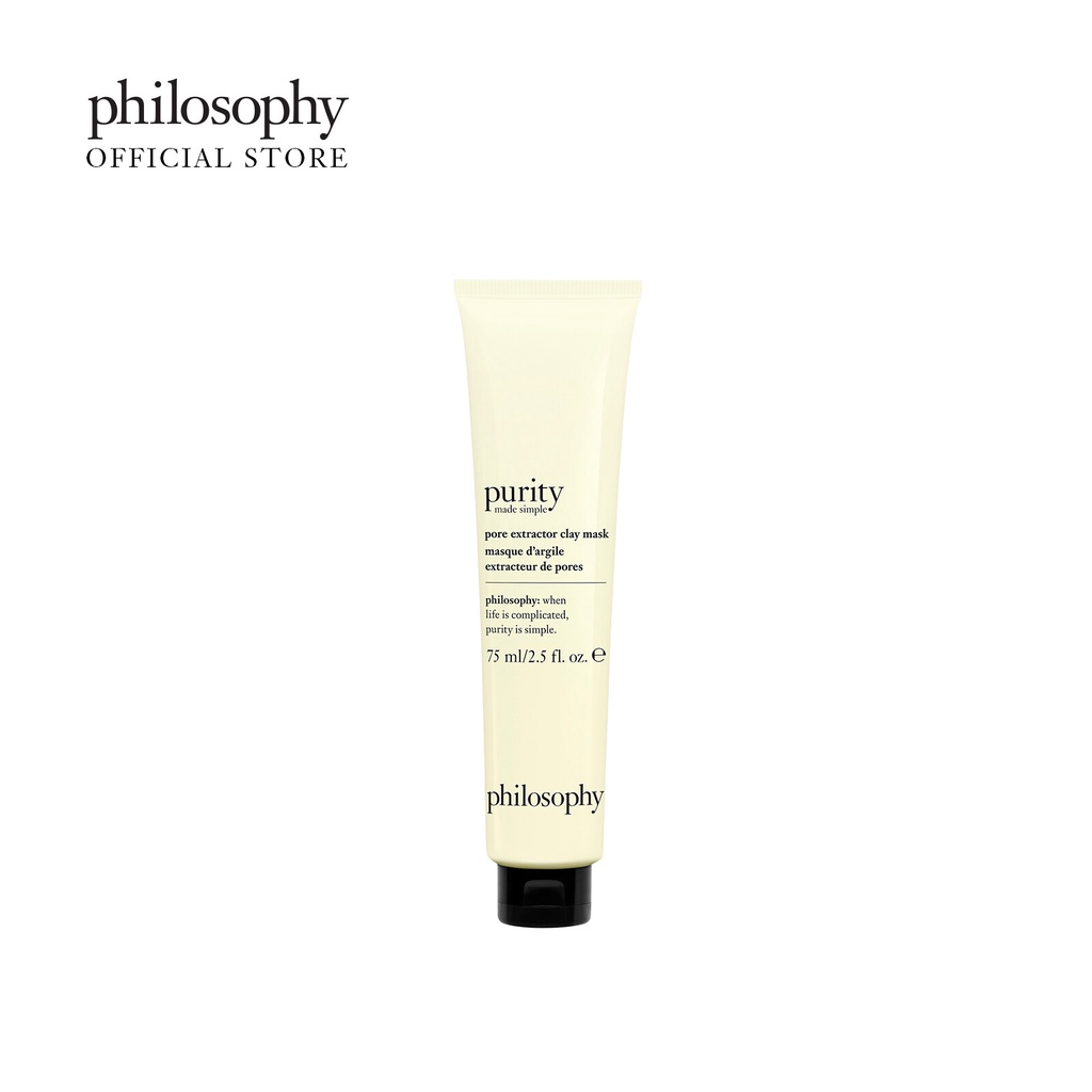 Shopee Thailand - Philosophy Purity Made Simple Pore Exfoliating Extractor Clay Mask 75ml