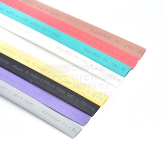 Woer ท่อหด ขนาด 8มม เส้นผ่านศูนย์กลาง มีหลายสีให้เลือก (หดได้มากสุด 4มม) ยาว 1เมตร รุ่น RSFR-H