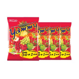 แยมมี่ เยลลี่ รสผลไม้รวม ขนาด 30 ถ้วย แพ็ค x 4 ห่อ Mixed Fruit Jelly Jam, 30 cups pack x 4 packs