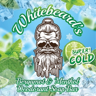 Bergamot Deodorant Soap Bar - Whitebeards Super Cold Bergamot &amp; Menthol