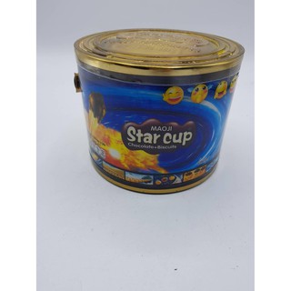 100 ชิ้น ขนมปังกรอบกับครีมช็อคโกแลต star cup chocolate with biscuit ขนมเด็ก ขนมทานเล่น