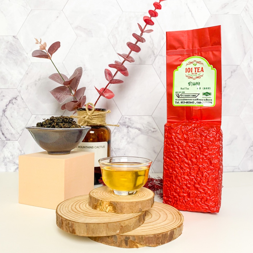 ยอดใบชา ชาแดง หรือชาดำ ขนาด 200 กรัม ตรา ชา 101