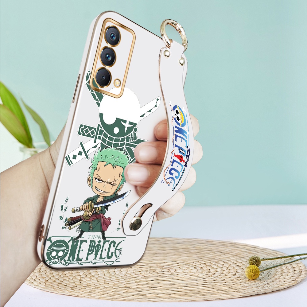 (พร้อมสายรัดข้อมือ) สำหรับ Realme GT Master GT Neo3 GT 2 Pro 5G เคสนิ่ม การ์ตูน (One Piece) รูปแบบ Z