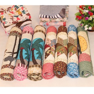 พรมเช็ดเท้า ผ้าเช็ดเท้า ราคาถูก ลายวินเทจ ขนาด40*60ซม ปูหน้าห้องน้ำ ซับน้ำดี