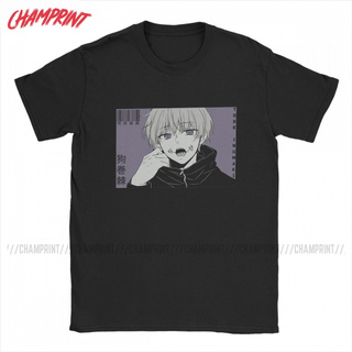 เสื้อยืดแขนสั้นผ้าฝ้ายพิมพ์ลาย Toge Inumaki Jujutsu Kaisen สําหรับผู้ชาย