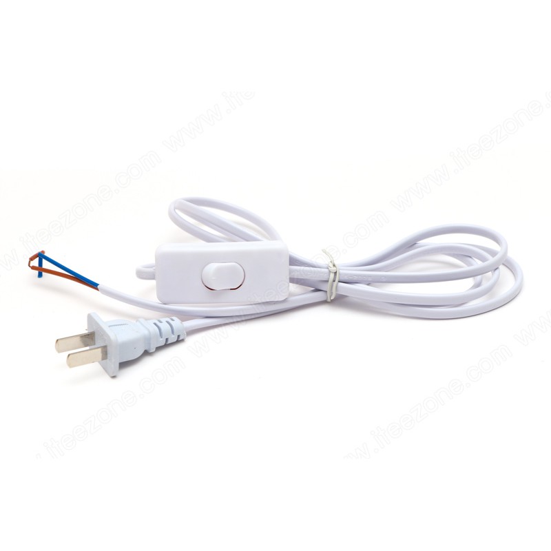 สายไฟ AC พร้อมสวิทช์เปิด-ปิด ยาว 1.8 เมตร สายไฟโคมไฟ สายไฟ สวิทช์ electrical wire cable