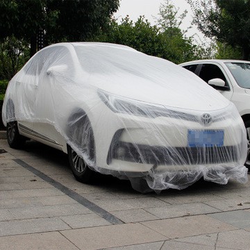ผ้าคลุมรถ แบบใส ป้องกันน้ำและฝุ่น พิเศษหนากว่าเดิม 2 เท่า (พร้อมส่ง) - รูปที่ 3