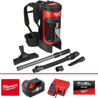 Milwaukee M18FBPV เครื่องดูดฝุ่นไร้สาย สีแดง