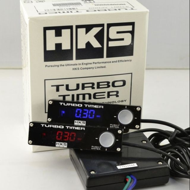 HKS Turbo Timer เทอร์โบ ทามเมอร์ ตั้งเวลาดับเครื่อง สำหรับรถทุกรุ่น ไฟ LED สีน้ำเงิน/แดง