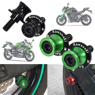 สปูนอลูมิเนียม ล้อหลัง ติดสวิงอาร์ม CNC อลูมิเนียม โลโก้ KAWASAKI ZX6R ZX10R z300 Z900 NINJA 300 400 ninja400 อุปกรณ์ยกล้อหลัง