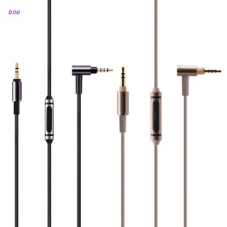 Dou สายเคเบิ้ลเสียงไมโครโฟนสีเงินสําหรับ Sony Mdr-100Abn 1A Mdr-100X Msr7