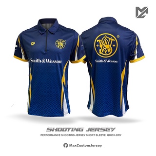 Max Custom Jersey เสื้อยิงปืนแบบใหม่ Smith&amp;Wesson