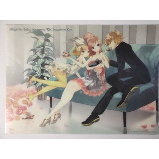 แผ่นรองอนิเมะ A3  CLEAR DESK MAT Megurine LUKA - Kagamine RIN / LEN (29.7×42)