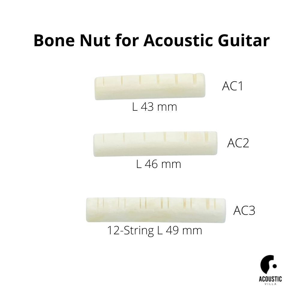 นัทกระดูก Bone Nut for Acoustic Guitar
