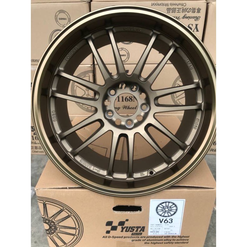 ล้อแม็กใหม่ ขายคละ - หน้า/หลัง - RE30 ขอบ18 งาน YUSTA ( 18 x 5 รู ) หน้ากว้าง  9.5 x 10.5