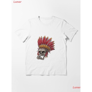 Luner เสื้อยืดแขนสั้น skull t-shirt classic Essential T-Shirt Popular T-shirts