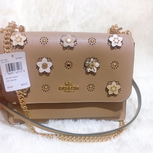 Coach klare crossbody discount with daisy applique