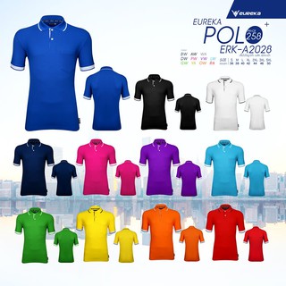 NEW A2028 EUREKA POLO Basic เสื้อโปโล ยูเรก้า มีกระเป๋า ใส่ได้ทุกโอกาส