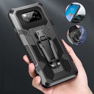 Xiaomi Poco X3 GT X3 M4 M3 Pro NFC F3 X3GT X3Pro Pocox3  Protective Case Shockproof Bracket Holder Magnetic Clip Magnetic Suction Bracket Armor Black Panther Mix Hard Case Mobile Phone Case