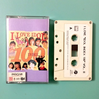 I Love "Idol index 100" Vol. II (1990) Japanese Song Hits / เทป Cassette Sound Quality Guarantee Free! Discount  / 0388