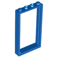 Lego part (ชิ้นส่วนเลโก้) No.60596 / 40289 / 30179 Door, Frame 1 x 4 x 6 with Two Holes on Top and Bottom