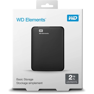 WD 2TB Elements Portable HDD USB 3.0 Compatible with PC, Mac, PS4 &amp; Xbox - WDBU6Y0020BBK-WESN