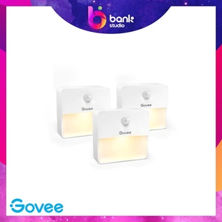 (ประกัน 3เดือน) ไฟLED ไฟเซ็นเซอร์ เปิด-ปิดอัตโนมัติ Govee LED Motion Sensor Night Lights 3 Pack