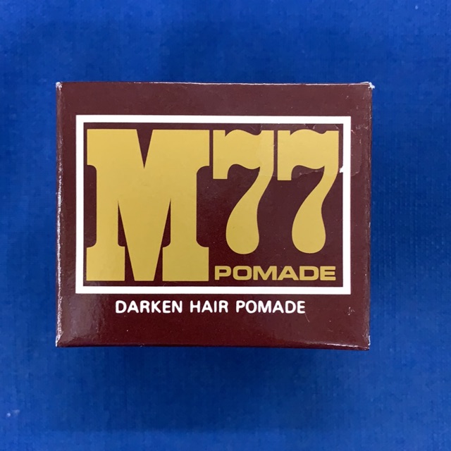 ครีมแต่งผมดำ M77 ปอมเมด Darken Hair Pomade (ครีมปิดผมหงอก ผมขาว) ขนาด 60 กรัม (รุ่นคลาสสิก) (ราคาพิเ