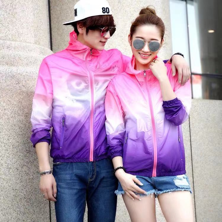 1605 เสื้อกันแดดกันยูวีสีสดสวยผู็ชายหรือผู้หญิงก็สามารถใส่ได้ ผ้านิ่มใส่สบาย สไตล์เกาหลี (สินค้าพร้อมส่ง)