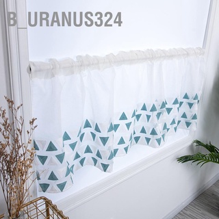 B_Uranus324 🔹ผ้าม่านสั้น แบบครึ่งชั้น สําหรับห้องครัว ตู้ หน้าต่าง