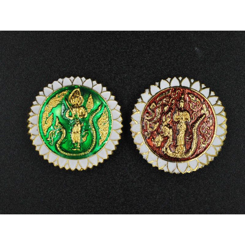 เข็มกลัด นักเรียนมัธยม เกษตร สีเขียว-แดง