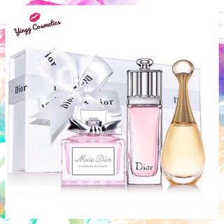 "น้ำหอมแท้" dior perfume มินิ set Miss Dior Blooming Bouquet + Jadore Eau de Parfume + Dior Addict Eau Fraiche (5ml*3)