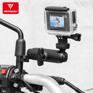 ราคาMOTOWOLF ขาจับกล้อง Action Cam , Gopro อื่นๆ มีแบบยึดกระจกกับแฮนบาร์