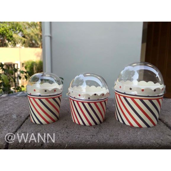 ถ้วยปาเนตโทน มี 5 ลาย มี3 ขนาด ก้น 4ซม. 5ซม. 6ซม. แพ็ค 50ใบ <ถ้วยและฝาครอบ>