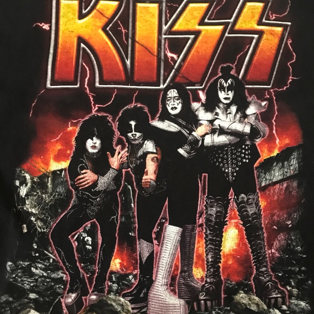 เสื้อวงKISS ปี2000 ตะเข็บเดี่ยวเสื้อยืดมือสองแท้จากอเมริกา