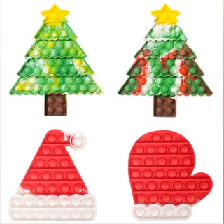 【Christmas Type】pop It Fidget ของเล่นบรรเทาความเครียด สําหรับเด็ก